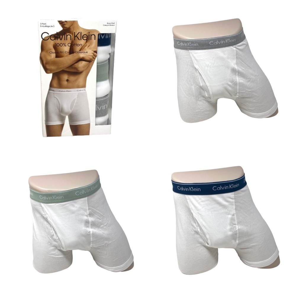 💖MEGA SALE💖Calvin Klein Men’s Underwear 3 Pack   White Cotton Classics NB40039